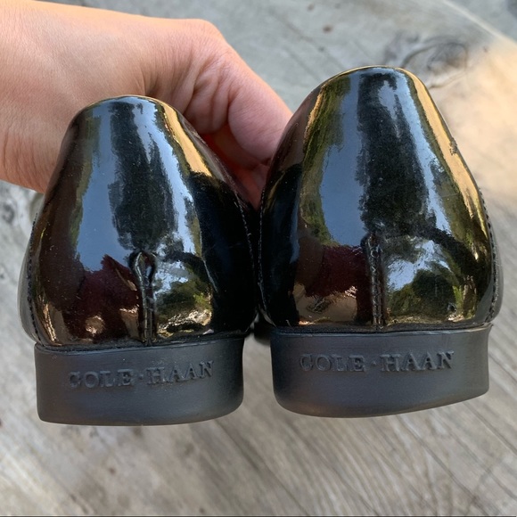 Cole Haan black patent leather loafer flats - Picture 7 of 14